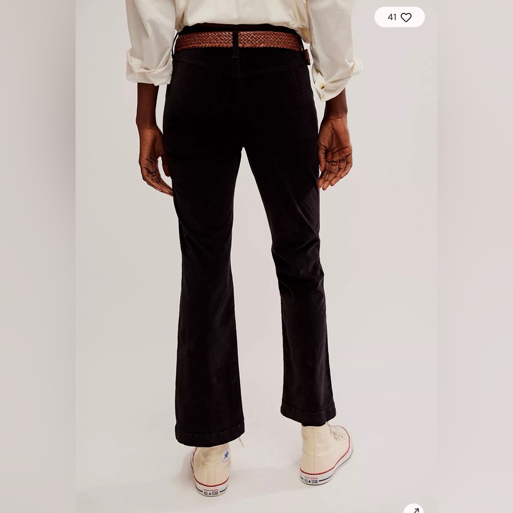 Free People High Time Velvet Kick Flare Pants - Picture 3 of 3